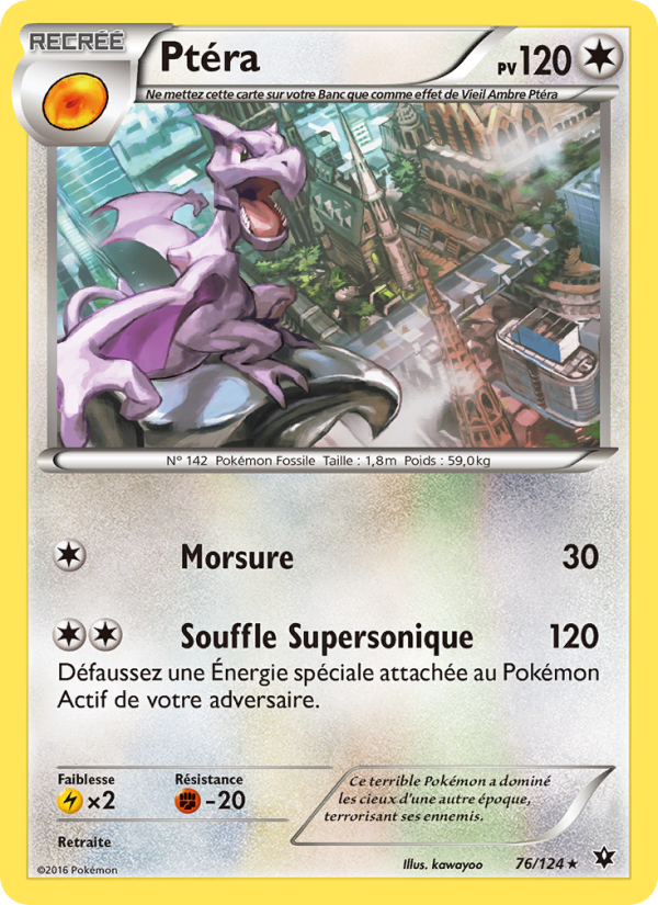 Ptéra 76 — Impact des Destins (French Pokémon TCG card)