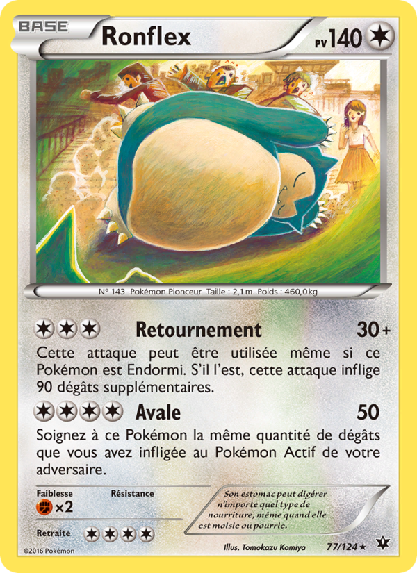 Ronflex 77 — Impact des Destins (French Pokémon TCG card)