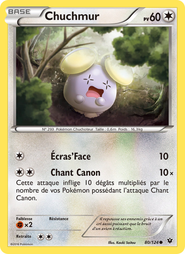 Chuchmur 80 — Impact des Destins (French Pokémon TCG card)