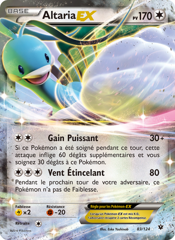 Altaria EX 83 — Impact des Destins (French Pokémon TCG card)