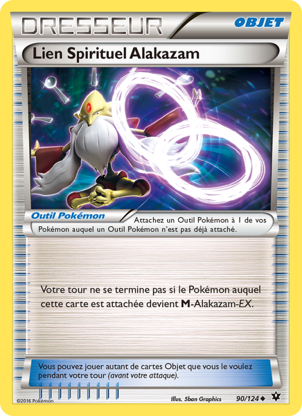 Lien Spirituel Alakazam 90 — Impact des Destins (French Pokémon TCG card)