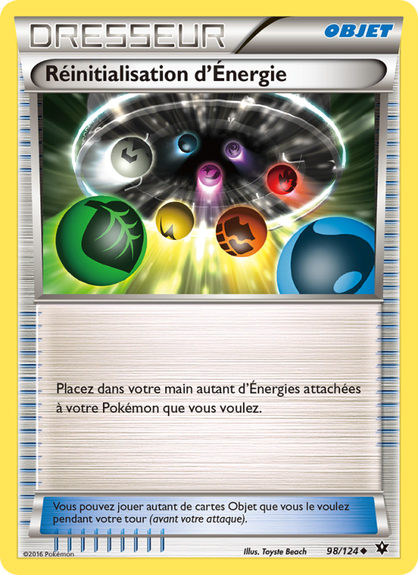 Réinitialisation d'Énergie 98 — Impact des Destins (French Pokémon TCG card)