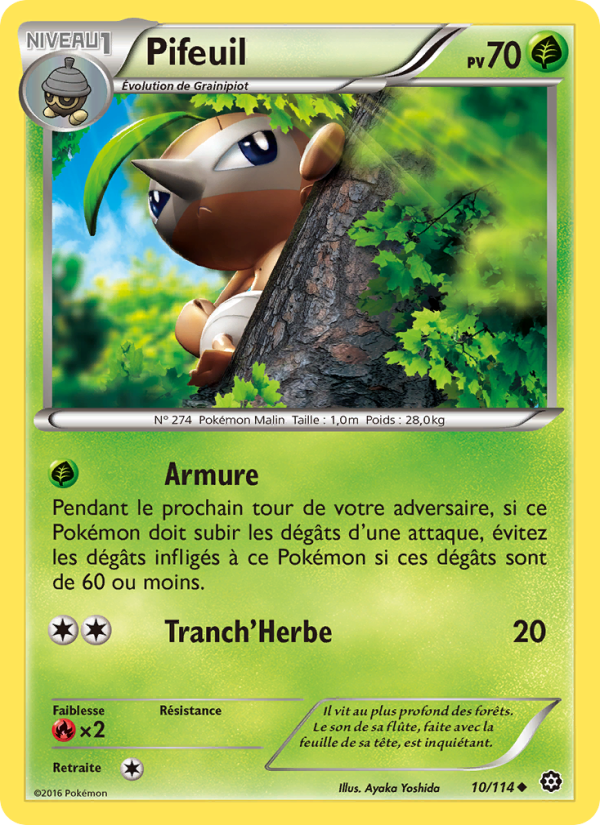 Pifeuil 10 — Offensive Vapeur (French Pokémon TCG card)