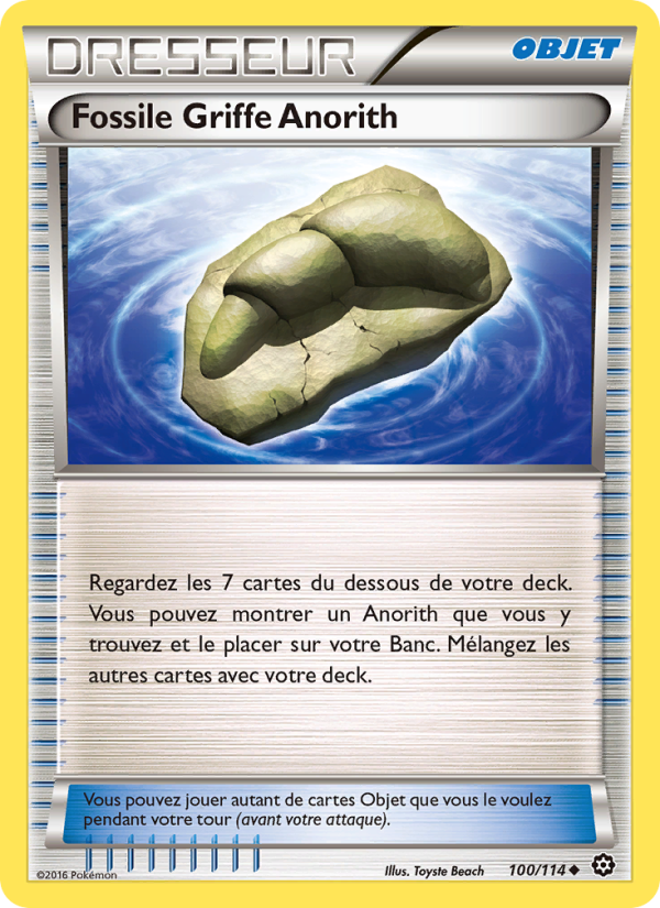 Fossile Griffe Anorith 100 — Offensive Vapeur (French Pokémon TCG card)