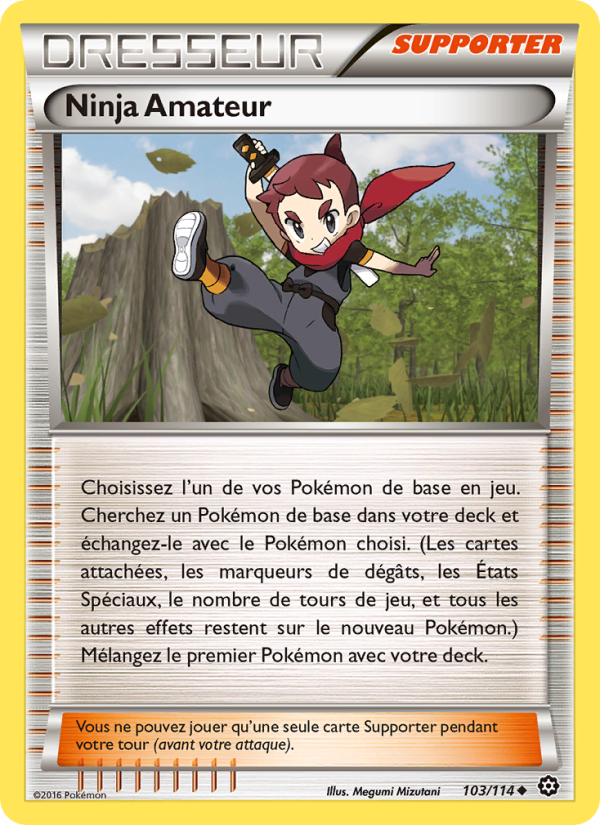Ninja Amateur 103 — Offensive Vapeur (French Pokémon TCG card)