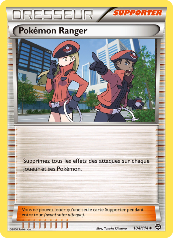 Pokémon Ranger 104 — Offensive Vapeur (French Pokémon TCG card)