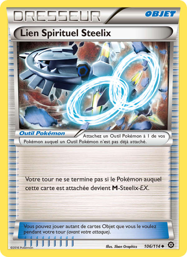Lien Spirituel Steelix 106 — Offensive Vapeur (French Pokémon TCG card)