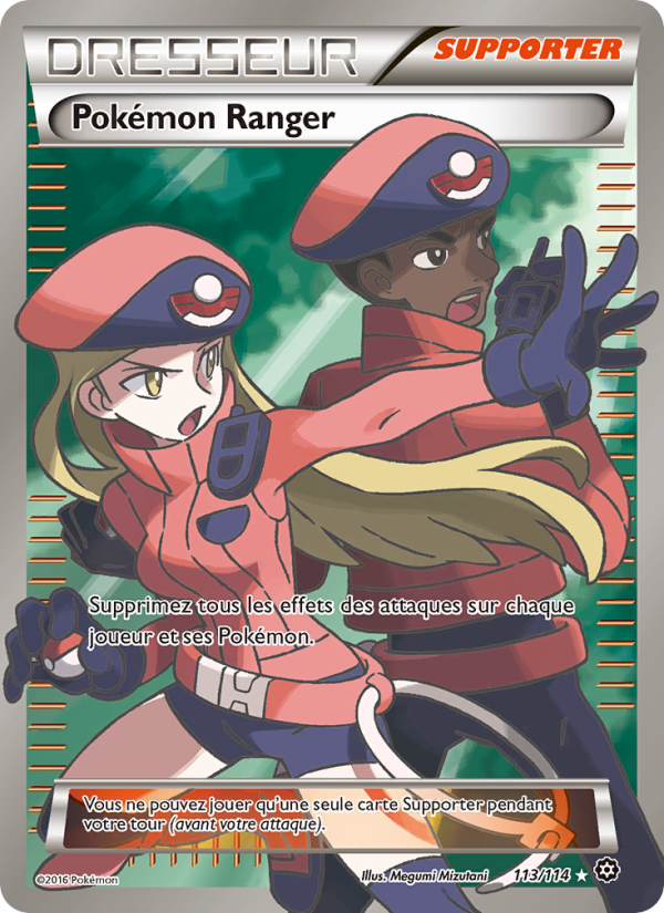 Pokémon Ranger 113 — Offensive Vapeur (French Pokémon TCG card)