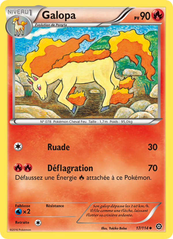 Galopa 17 — Offensive Vapeur (French Pokémon TCG card)