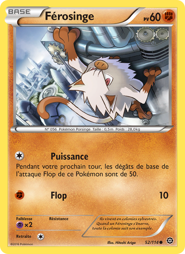 Férosinge 52 — Offensive Vapeur (French Pokémon TCG card)