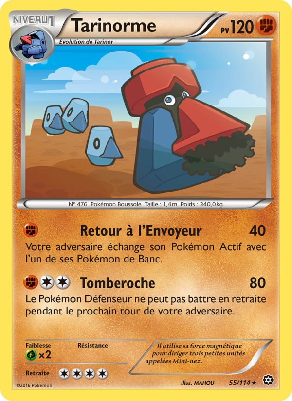 Tarinorme 55 — Offensive Vapeur (French Pokémon TCG card)