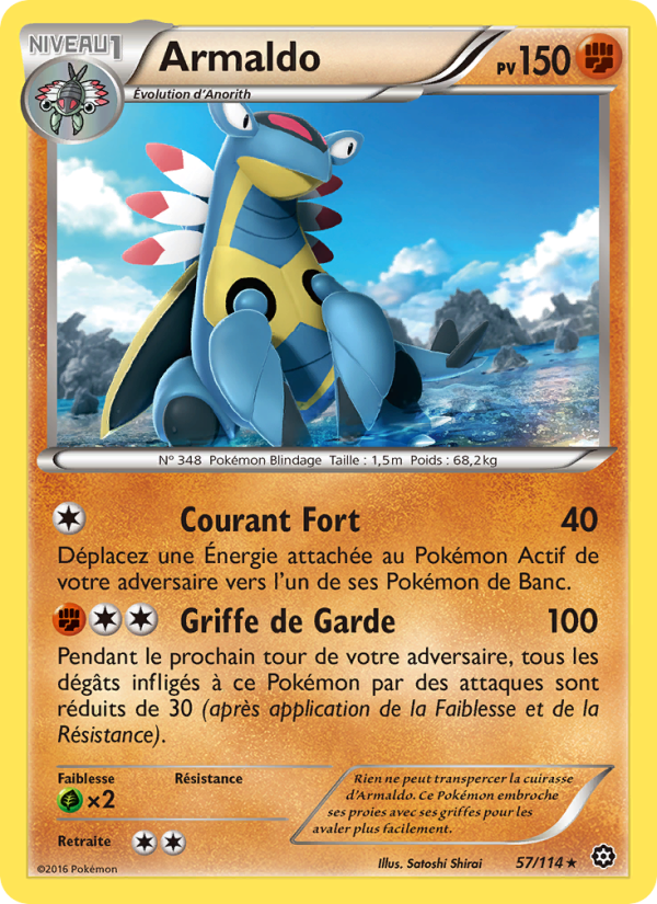 Armaldo 57 — Offensive Vapeur (French Pokémon TCG card)