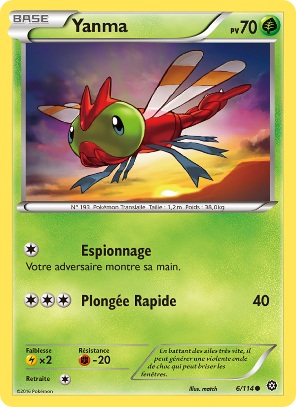 Yanma 6 — Offensive Vapeur (French Pokémon TCG card)