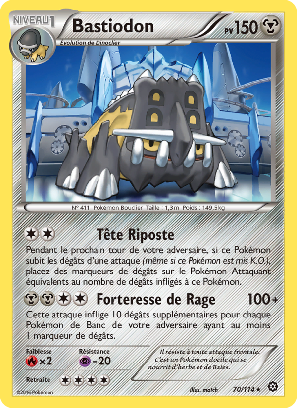 Bastiodon 70 — Offensive Vapeur (French Pokémon TCG card)