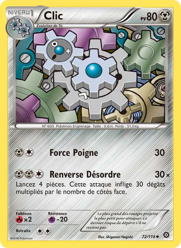 Clic 72 — Offensive Vapeur (French Pokémon TCG card)
