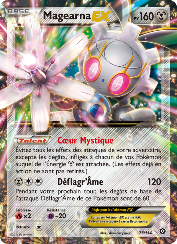 Magearna EX 75 — Offensive Vapeur (French Pokémon TCG card)