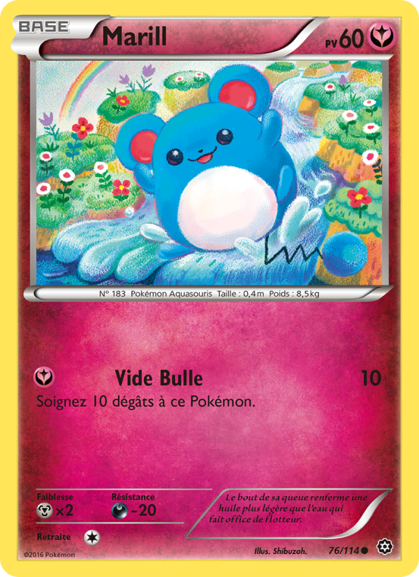 Marill 76 — Offensive Vapeur (French Pokémon TCG card)
