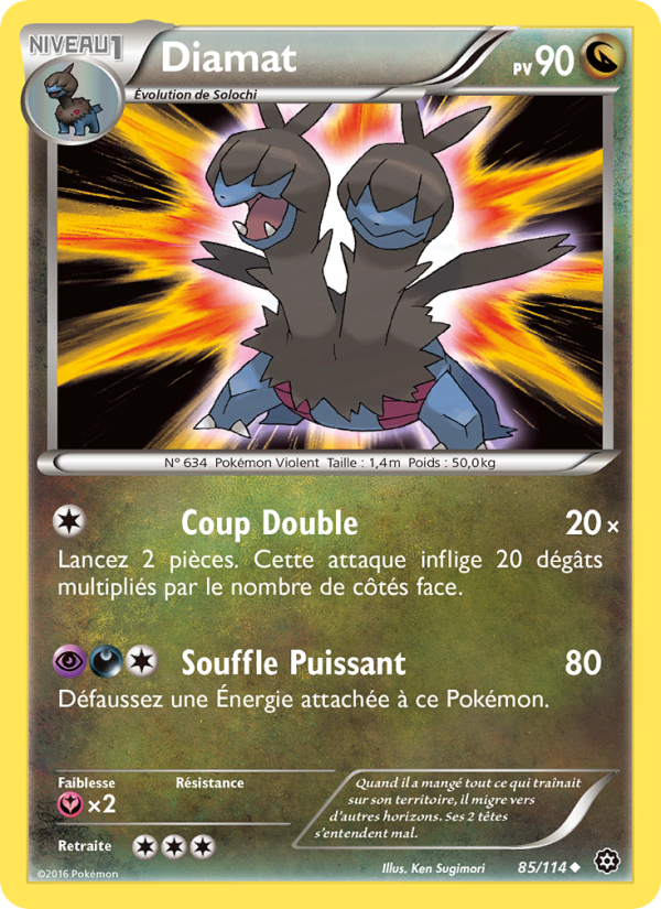 Diamat 85 — Offensive Vapeur (French Pokémon TCG card)