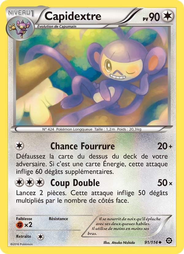 Capidextre 91 — Offensive Vapeur (French Pokémon TCG card)