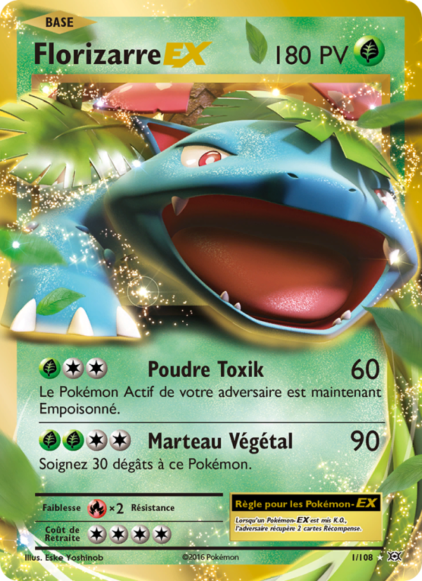 Florizarre EX 1 — Évolutions (French Pokémon TCG card)