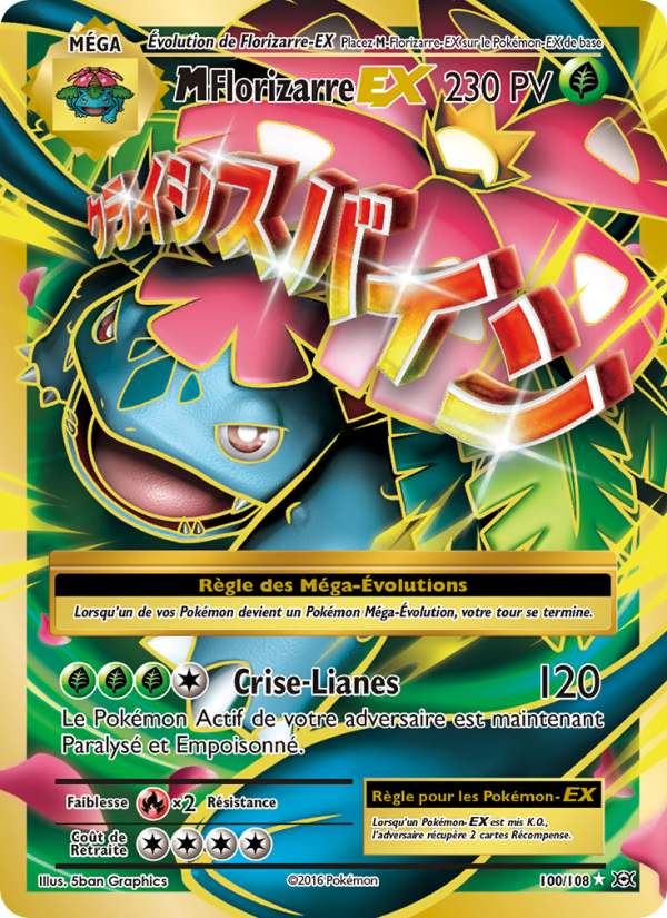 M-Florizarre EX 100 — Évolutions (French Pokémon TCG card)