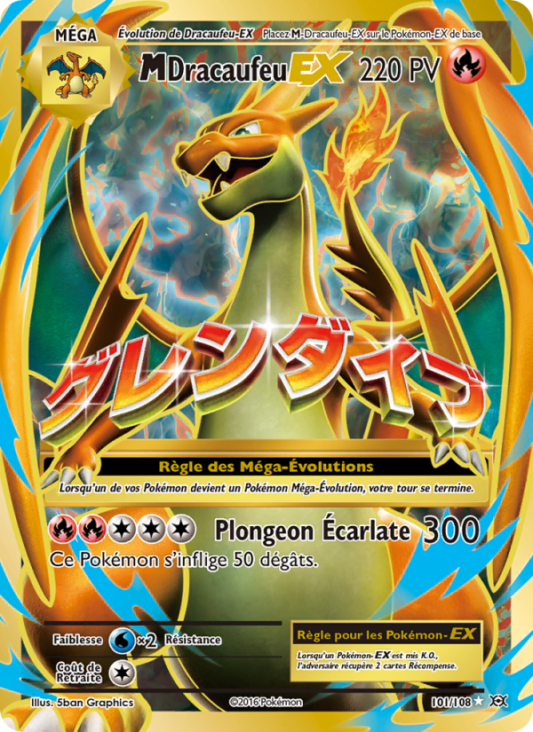 M-Dracaufeu EX 101 — Évolutions (French Pokémon TCG card)