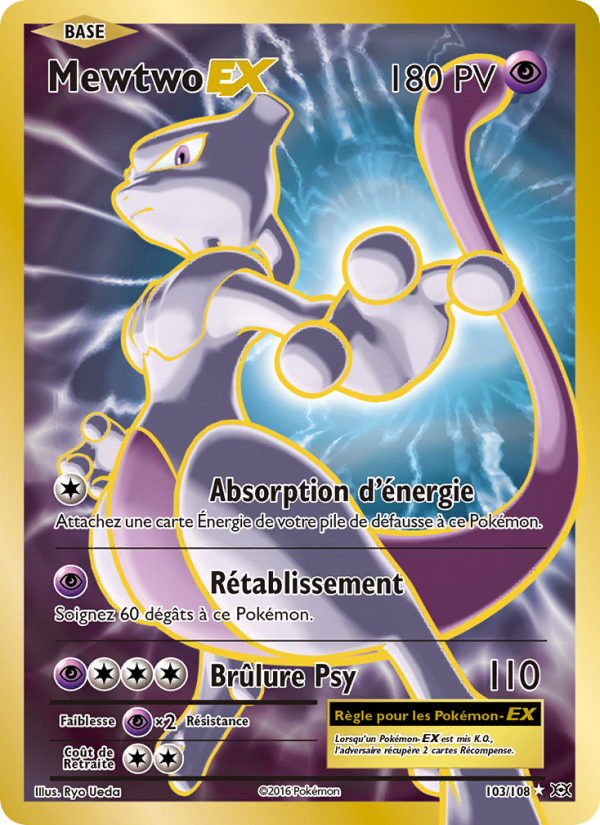 Mewtwo EX 103 — Évolutions (French Pokémon TCG card)