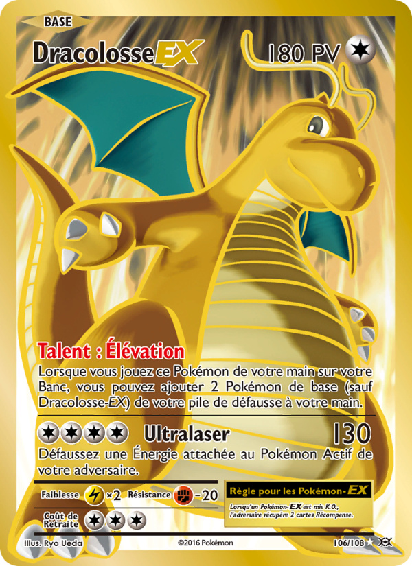 Dracolosse EX 106 — Évolutions (French Pokémon TCG card)