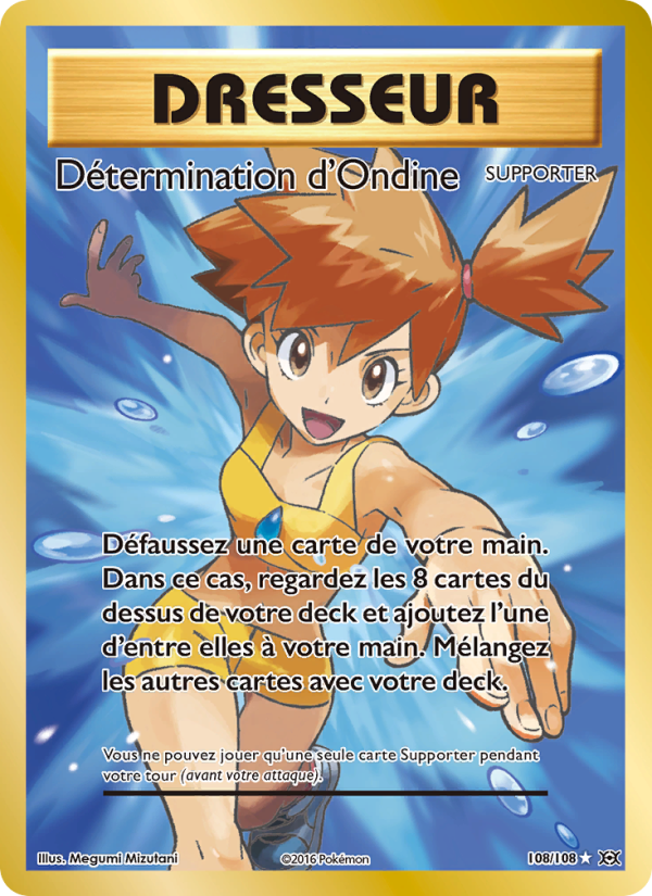 Détermination d'Ondine 108 — Évolutions (French Pokémon TCG card)
