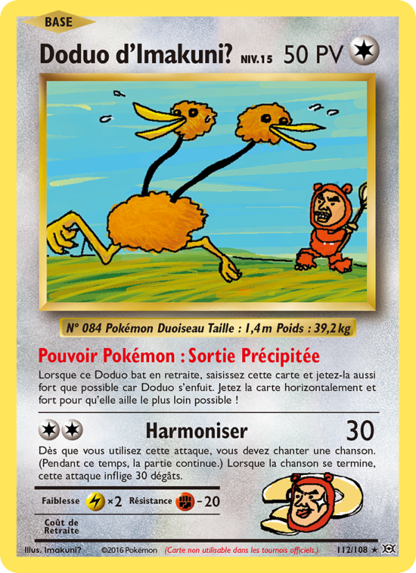 Doduo d'Imakuni? 112 — Évolutions (French Pokémon TCG card)