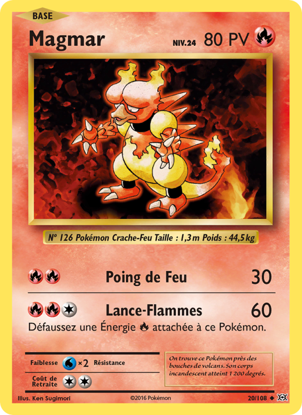 Magmar 20 — Évolutions (French Pokémon TCG card)