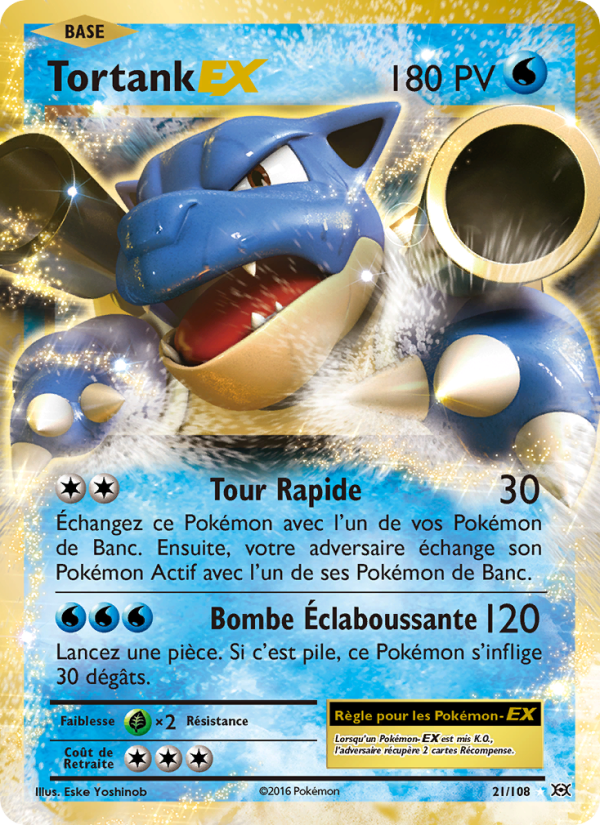 Tortank EX 21 — Évolutions (French Pokémon TCG card)