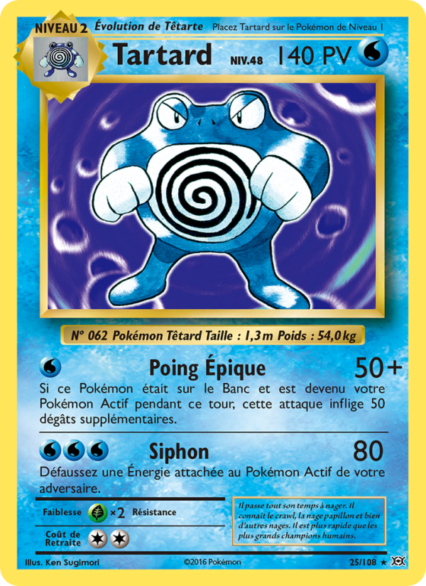 Tartard 25 — Évolutions (French Pokémon TCG card)