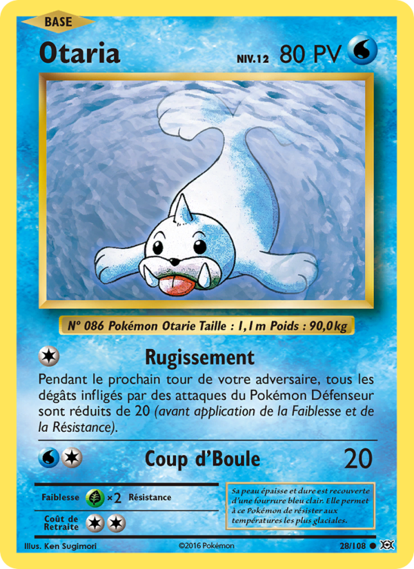 Otaria 28 — Évolutions (French Pokémon TCG card)