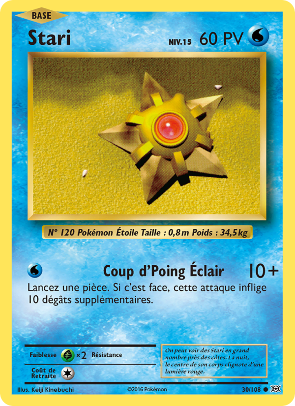 Stari 30 — Évolutions (French Pokémon TCG card)