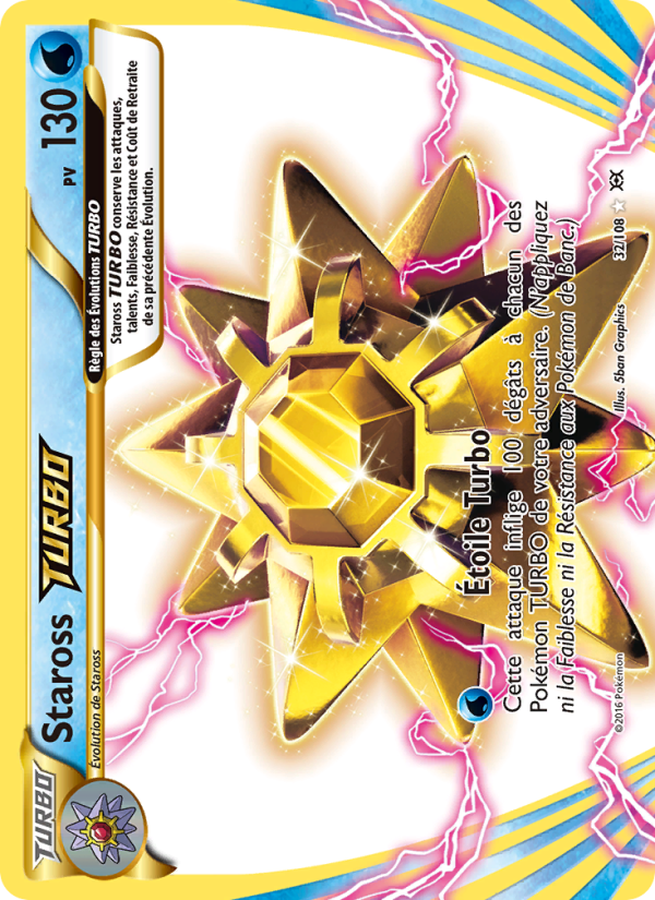 Staross TURBO 32 — Évolutions (French Pokémon TCG card)