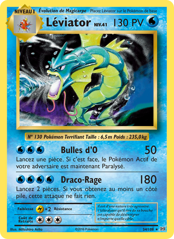 Léviator 34 — Évolutions (French Pokémon TCG card)