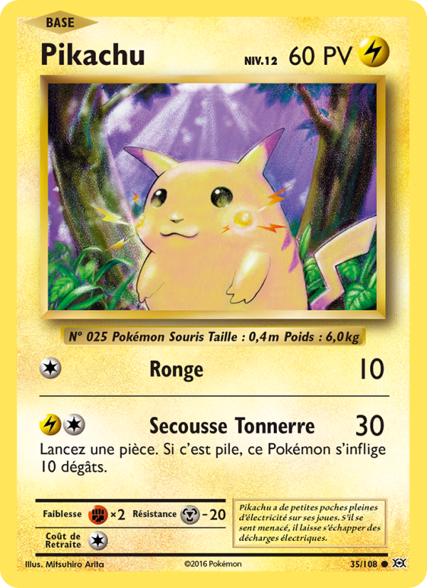 Pikachu 35 — Évolutions (French Pokémon TCG card)