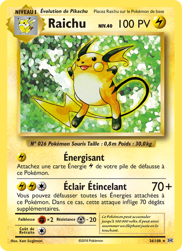 Raichu 36 — Évolutions (French Pokémon TCG card)