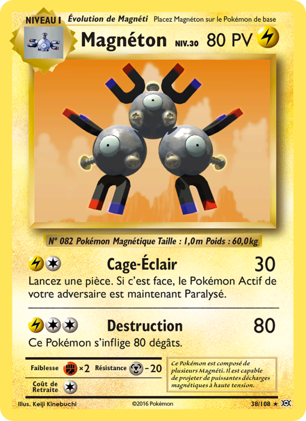 Magnéton 38 — Évolutions (French Pokémon TCG card)