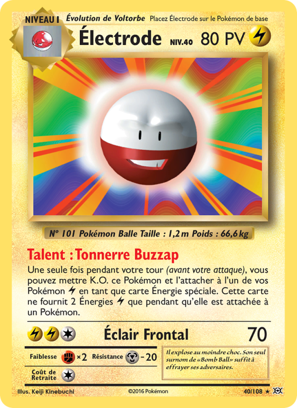 Électrode 40 — Évolutions (French Pokémon TCG card)