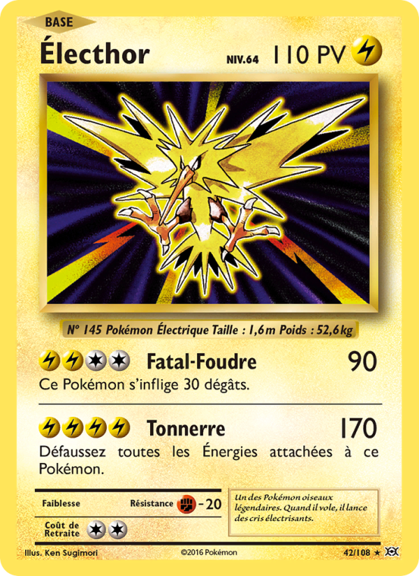 Électhor 42 — Évolutions (French Pokémon TCG card)
