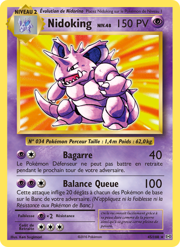 Nidoking 45 — Évolutions (French Pokémon TCG card)
