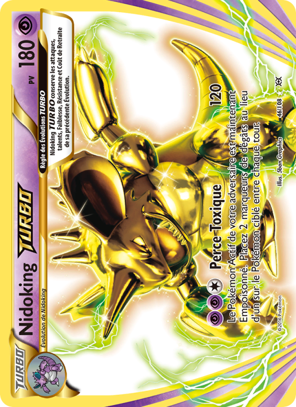 Nidoking TURBO 46 — Évolutions (French Pokémon TCG card)