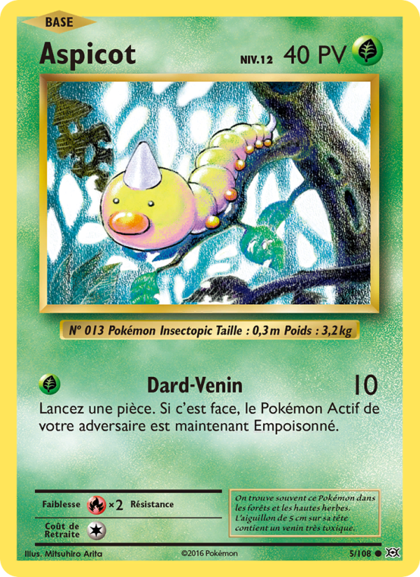 Aspicot 5 — Évolutions (French Pokémon TCG card)