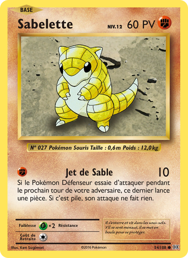 Sabelette 54 — Évolutions (French Pokémon TCG card)