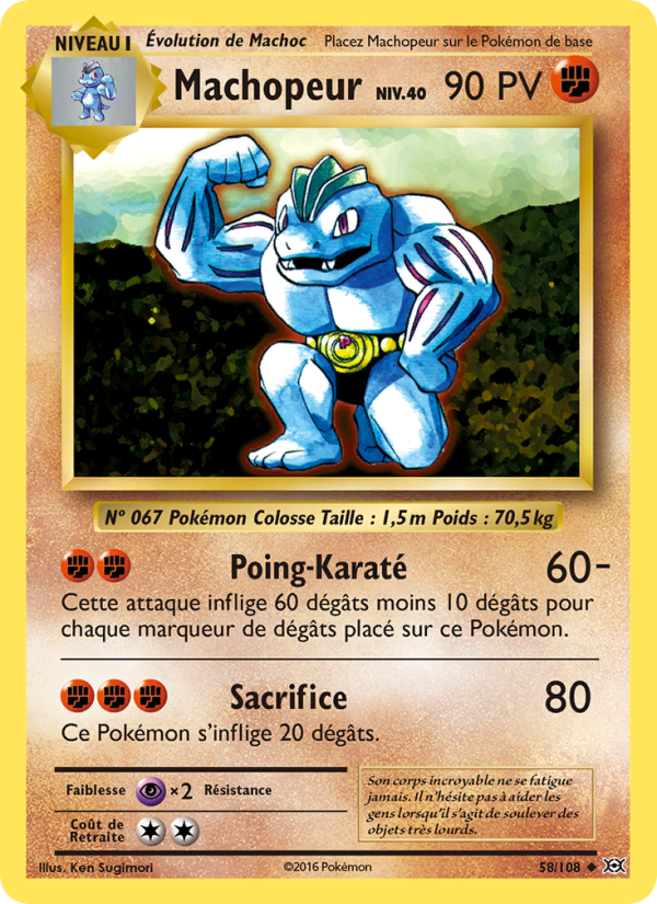 Machopeur 58 — Évolutions (French Pokémon TCG card)