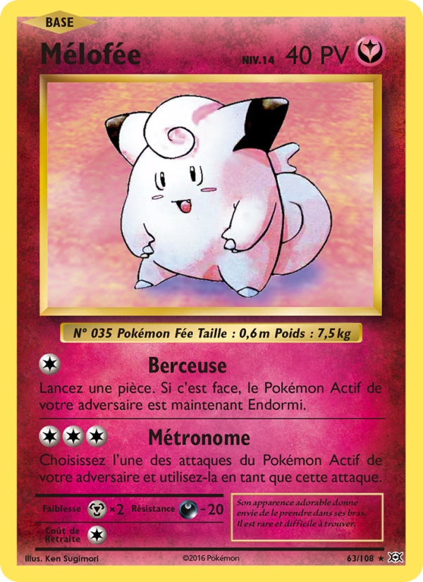 Mélofée 63 — Évolutions (French Pokémon TCG card)