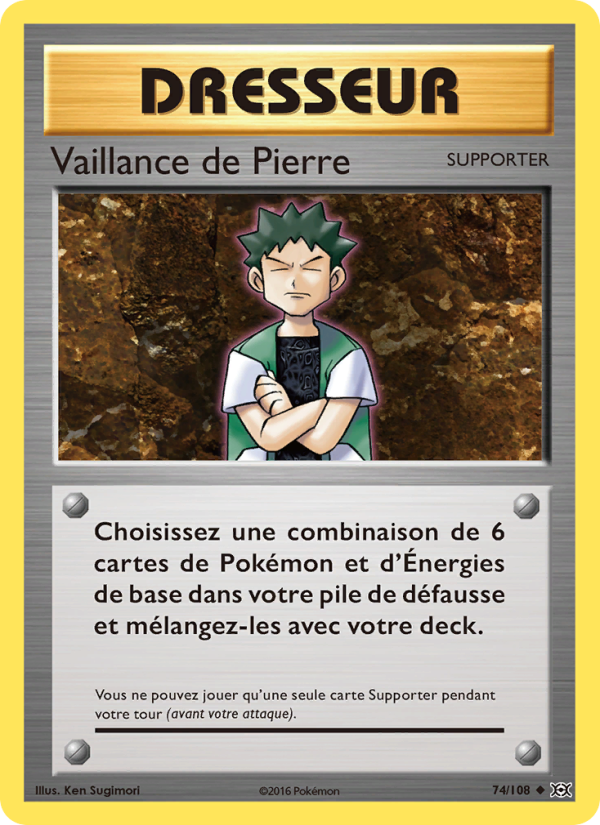 Vaillance de Pierre 74 — Évolutions (French Pokémon TCG card)