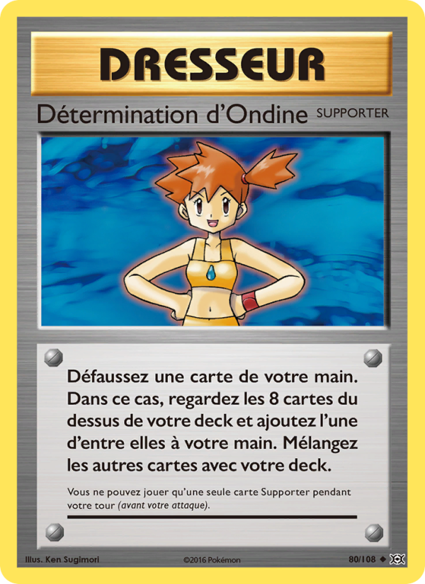 Détermination d'Ondine 80 — Évolutions (French Pokémon TCG card)